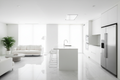 Spotless Solutions — Post-Construction Cleaning — pristine newly built luxury home interior after professional post-construction clean, ready for handover
